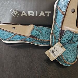 Ariat Turquoise Loafers Slip-Ons with Stylish Design